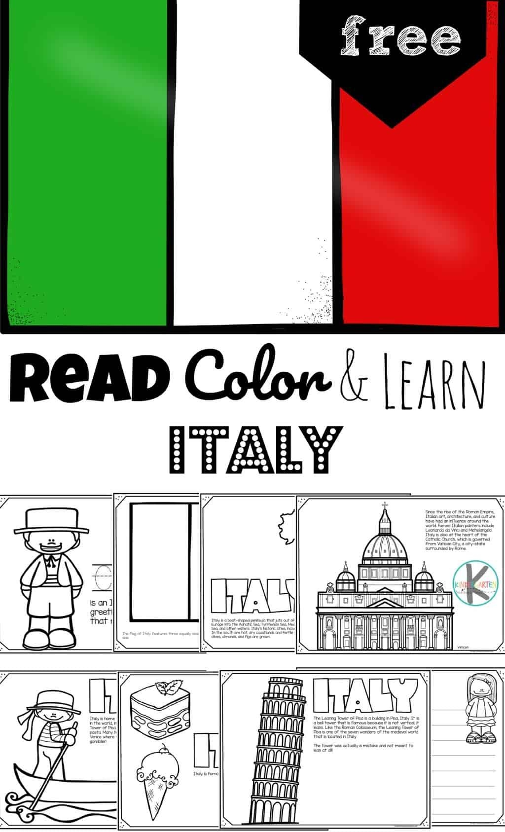 Kids Will Have Fun Learning About Italy With This FREE Printable Italy 