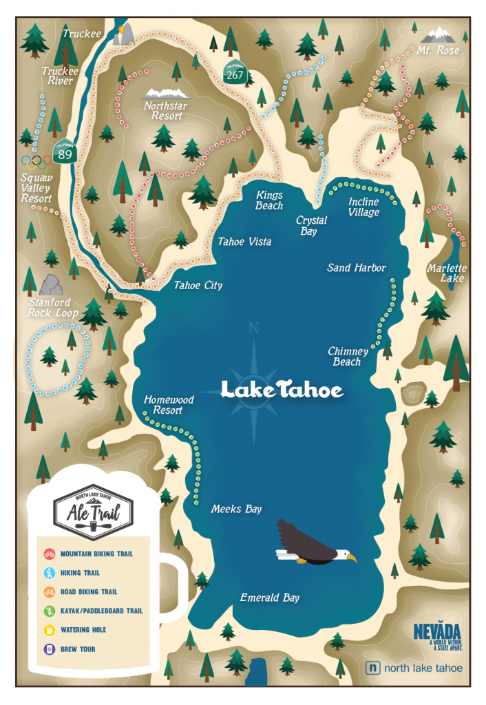 Lake Tahoe Outline