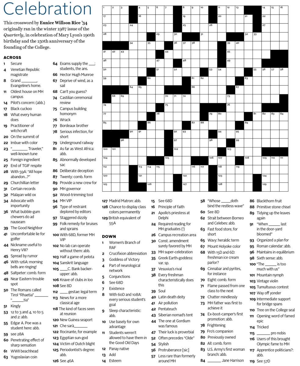 Large Crossword Puzzle Printable