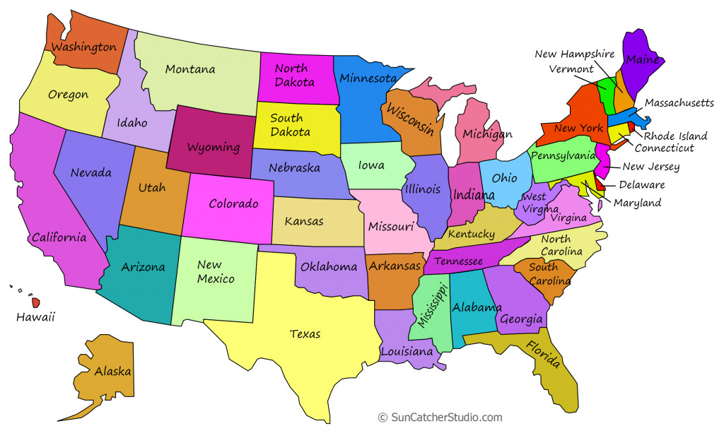 Large Print Map Of The United States Printable US Maps