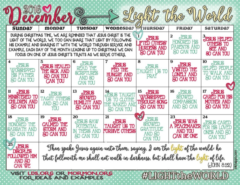 Light The World 2025 Calendar Miles Brooks