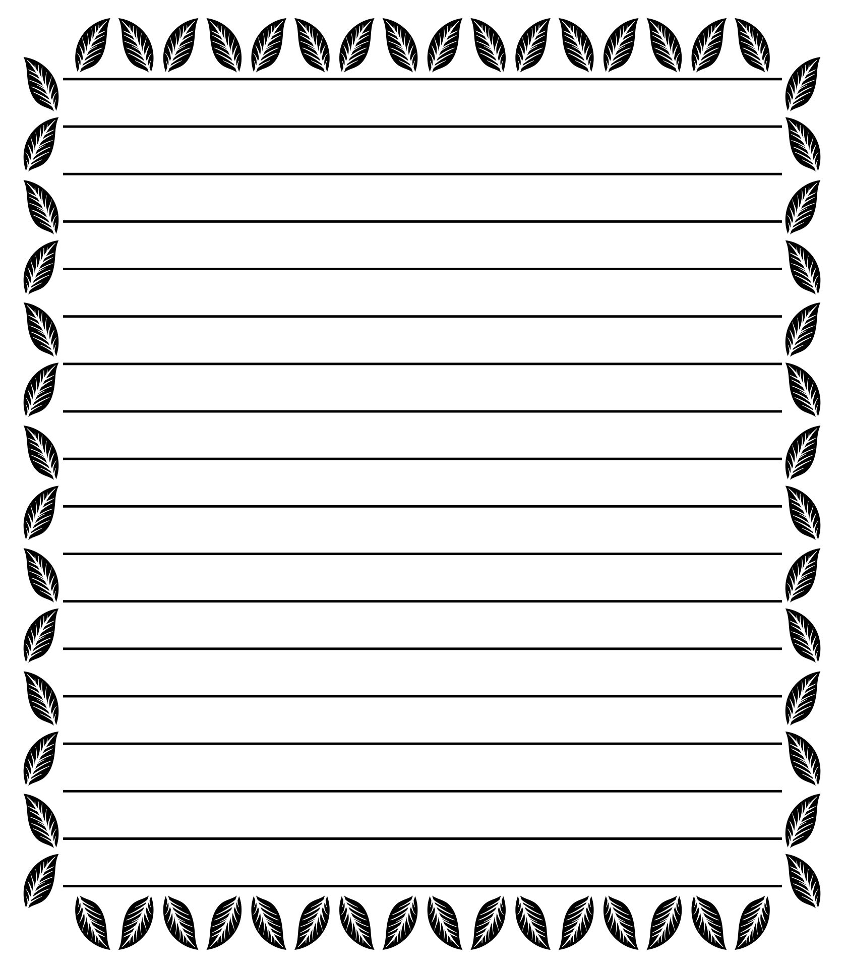 Lined Stationery 10 Free PDF Printables Printablee