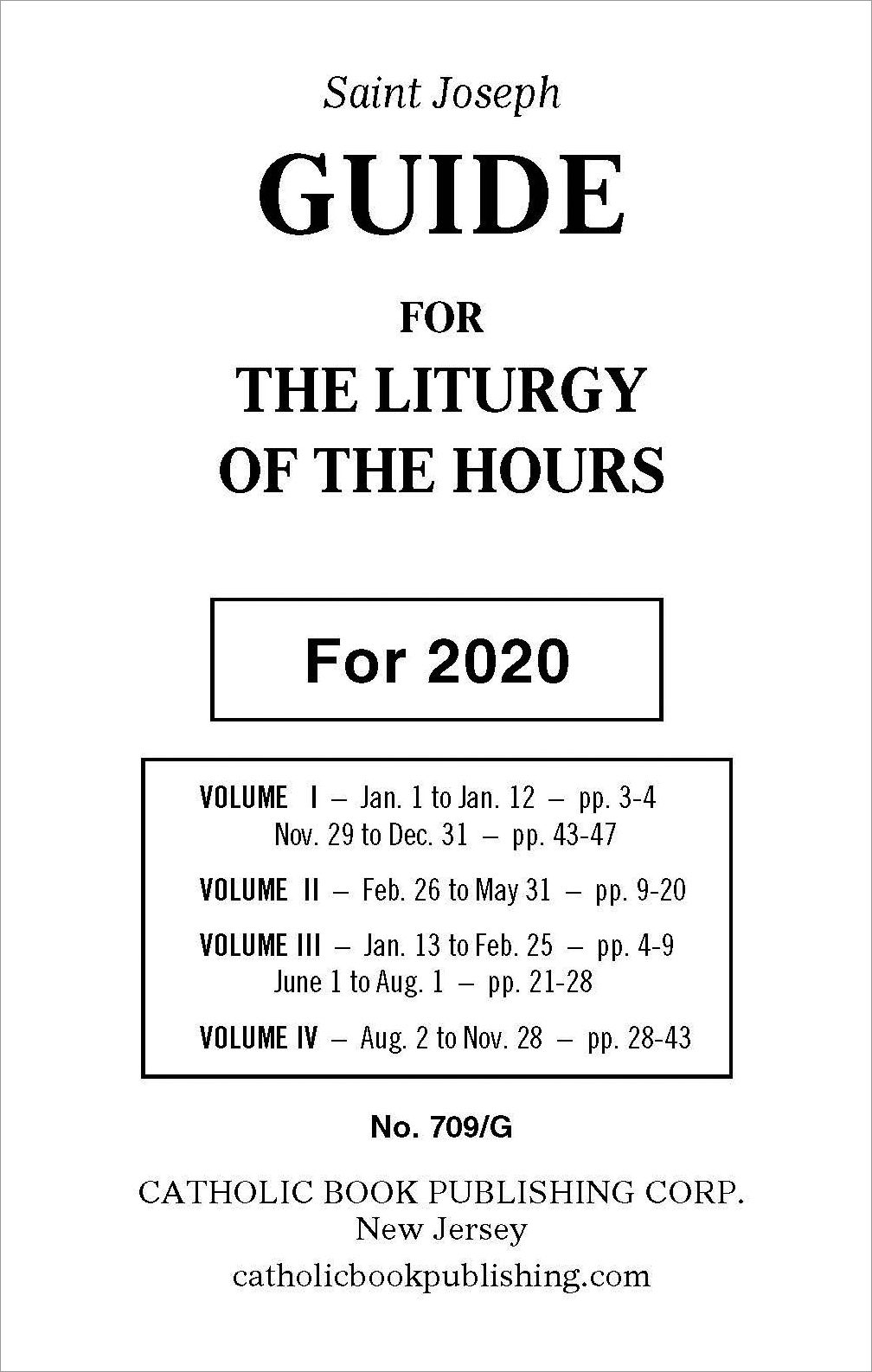 Liturgy Of The Hours Saint Joseph Guide For Liturgy Of The Hours 2020 