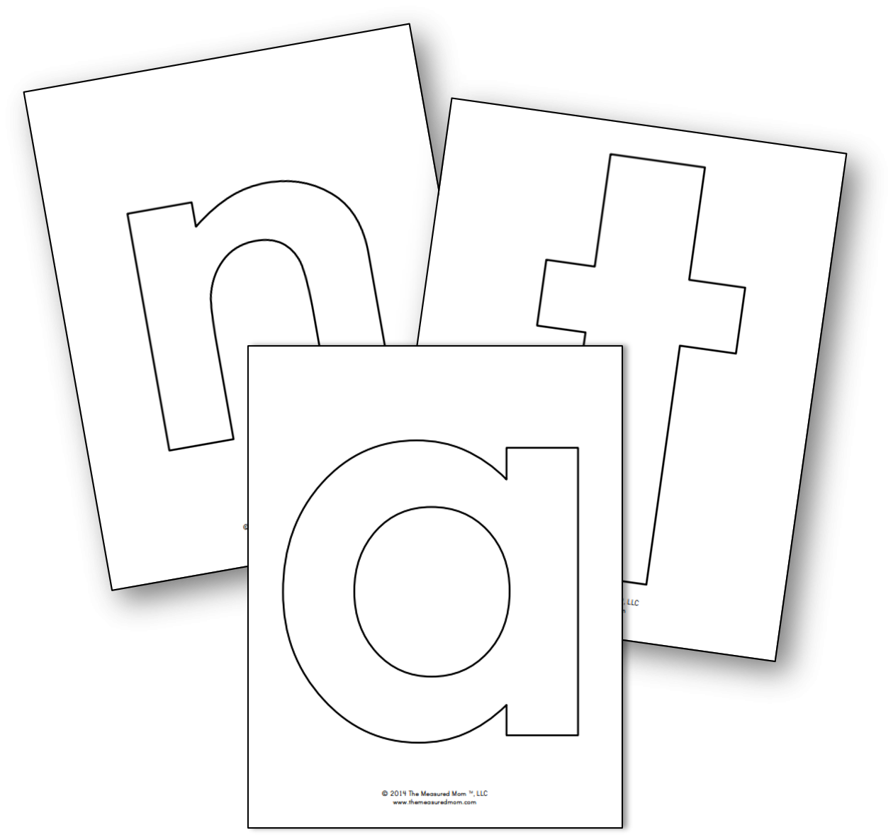 Lowercase Block Letters The Measured Mom