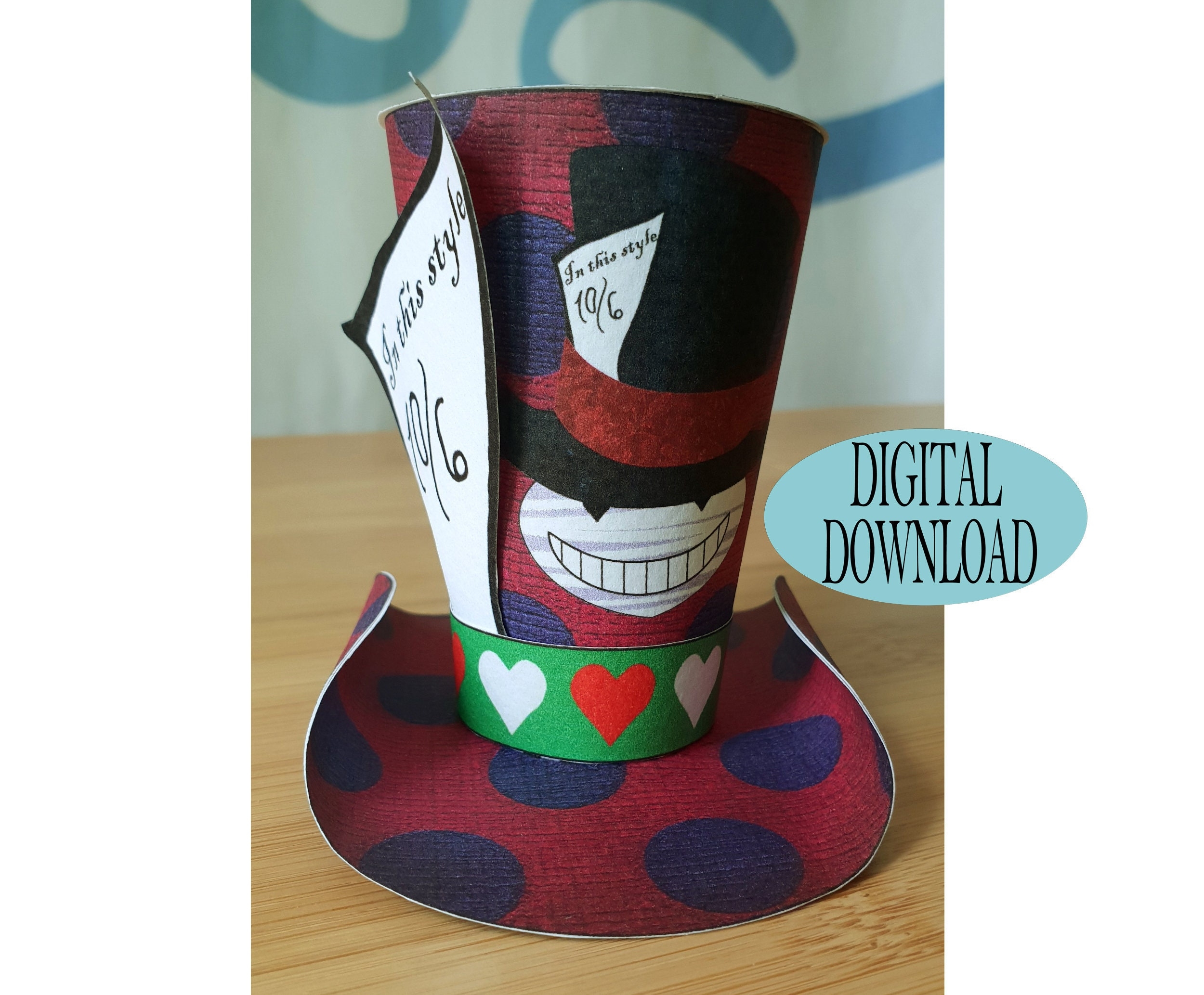 Mad Hatter Hat Template Printable