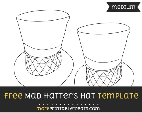 Mad Hatter Hat Template Printable Free Templates Printable