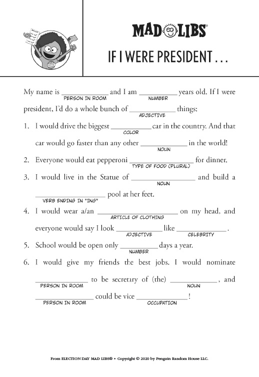 Mad Libs Printables And Activities Artofit