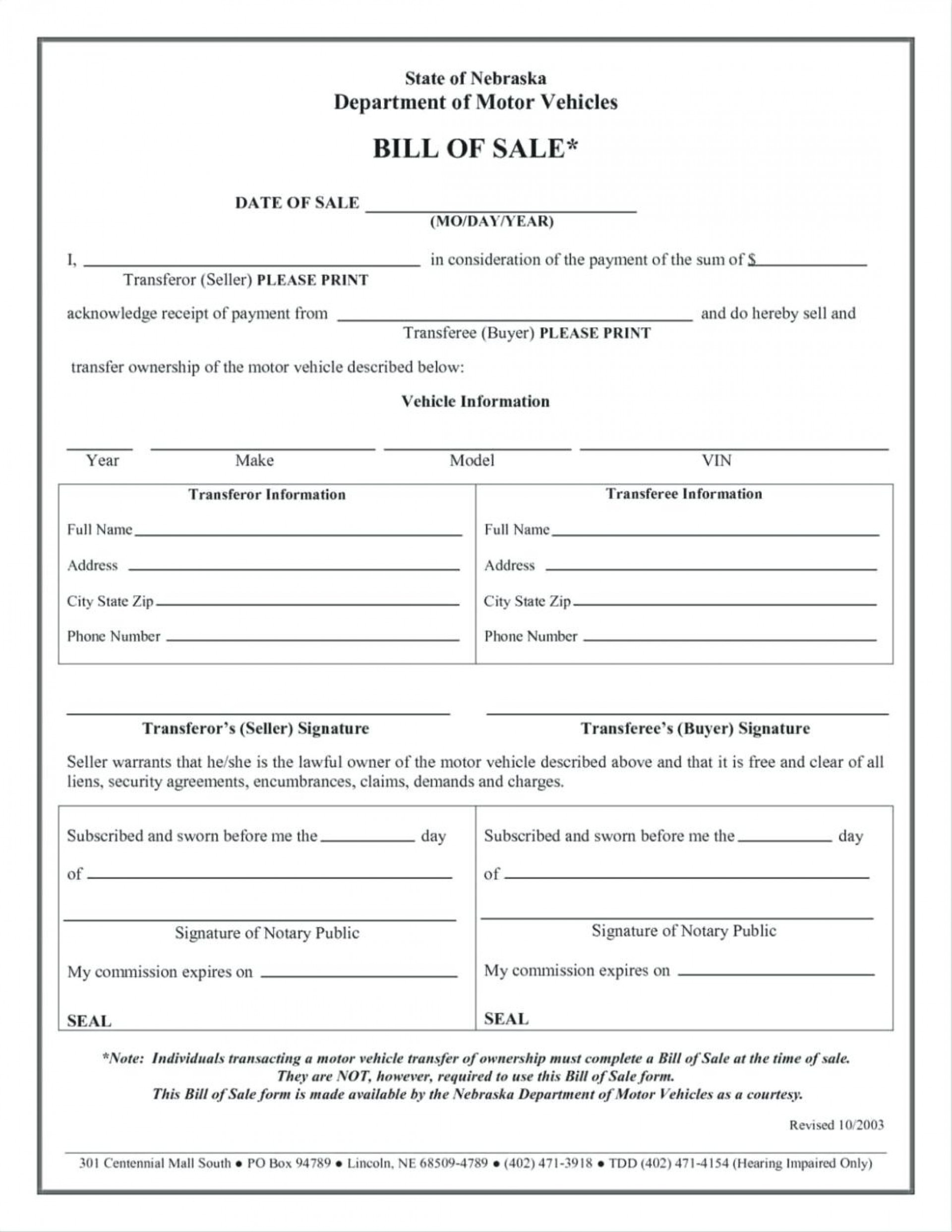 Manufactured Home Bill Of Sale Form 4 Free Templates In Pdf Word 