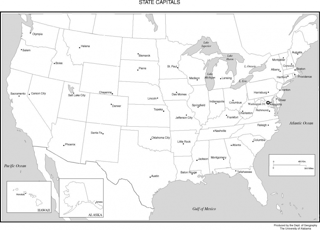 Printable Map Of Usa States