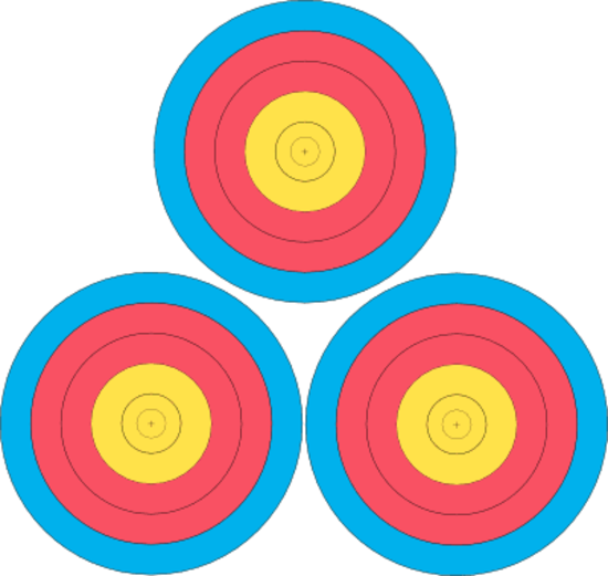 Printable 3 Spot Archery Target