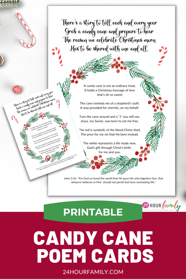 Meaning Of The Candy Cane Poem Free Printable 24hourfamily