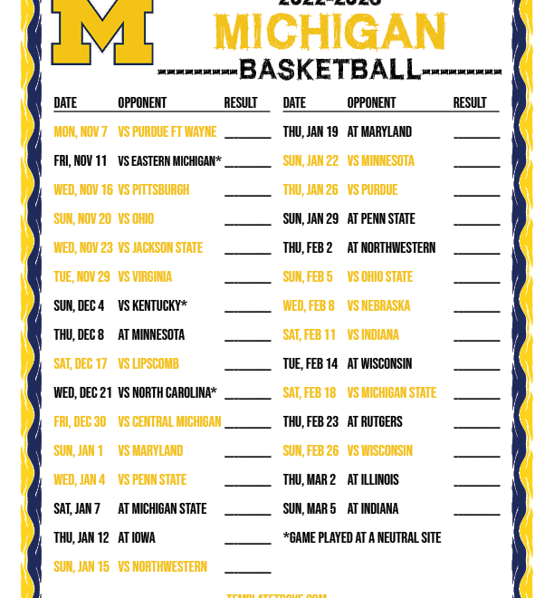 Michigan Football Schedule 2025 And 2025 Lok Caleb Whitaker