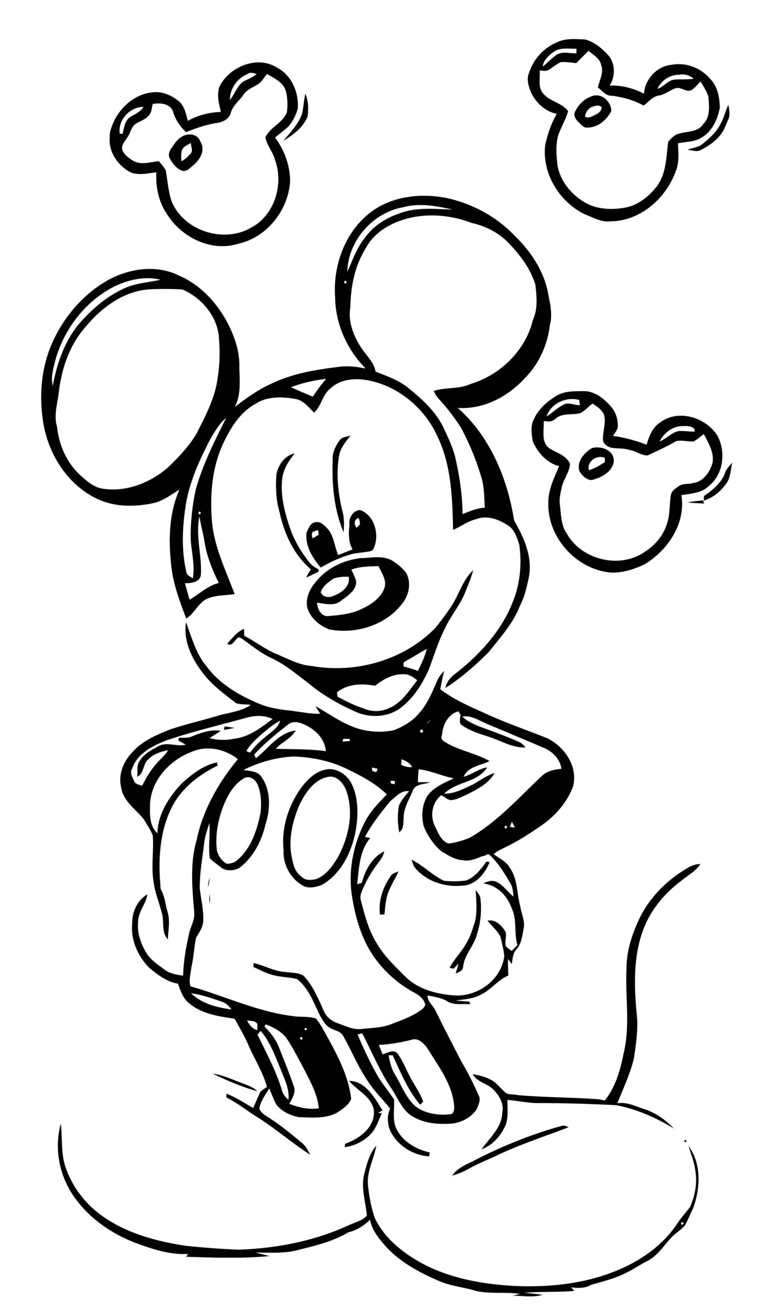 Mickey Mouse Coloring Page Printable
