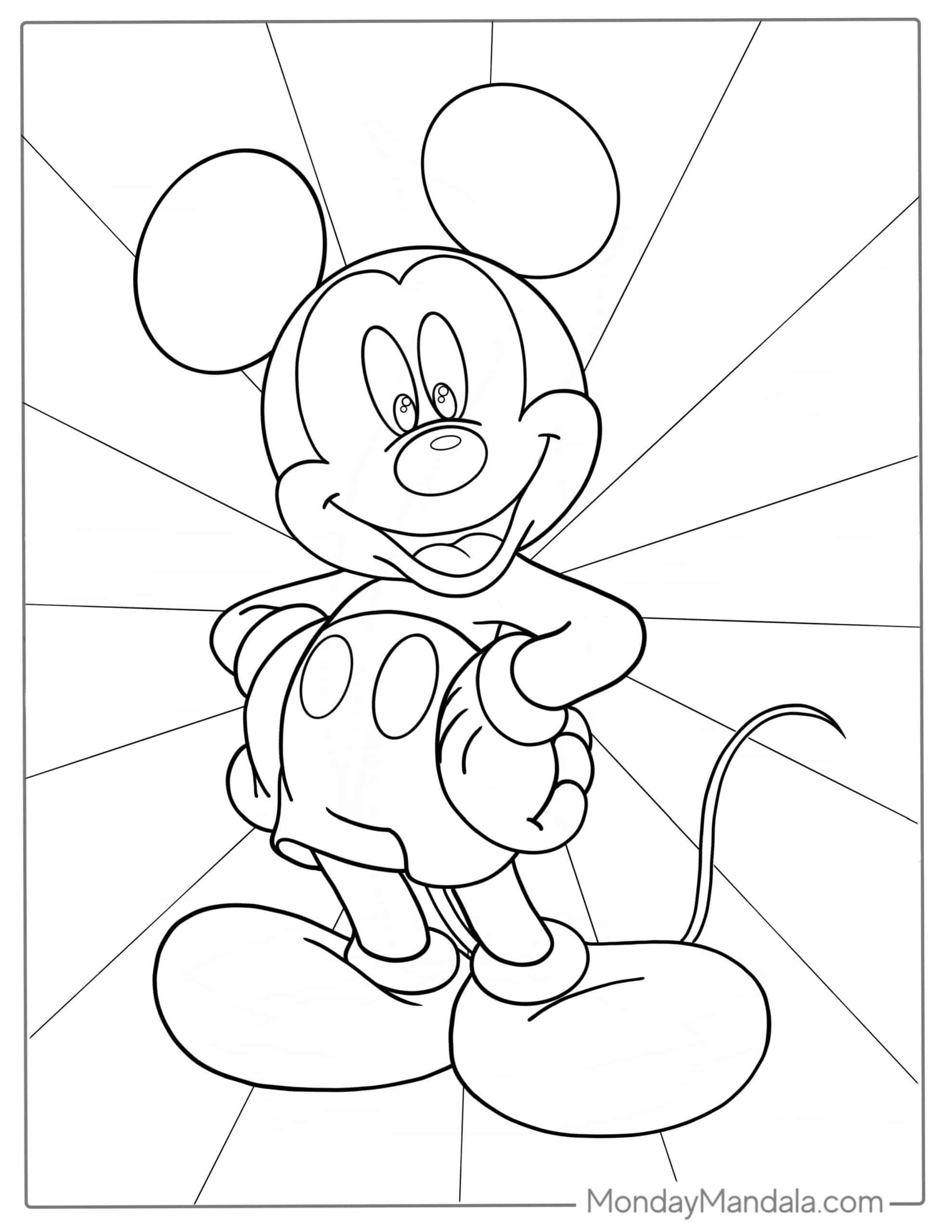 Mickey Mouse Coloring Pages Artofit