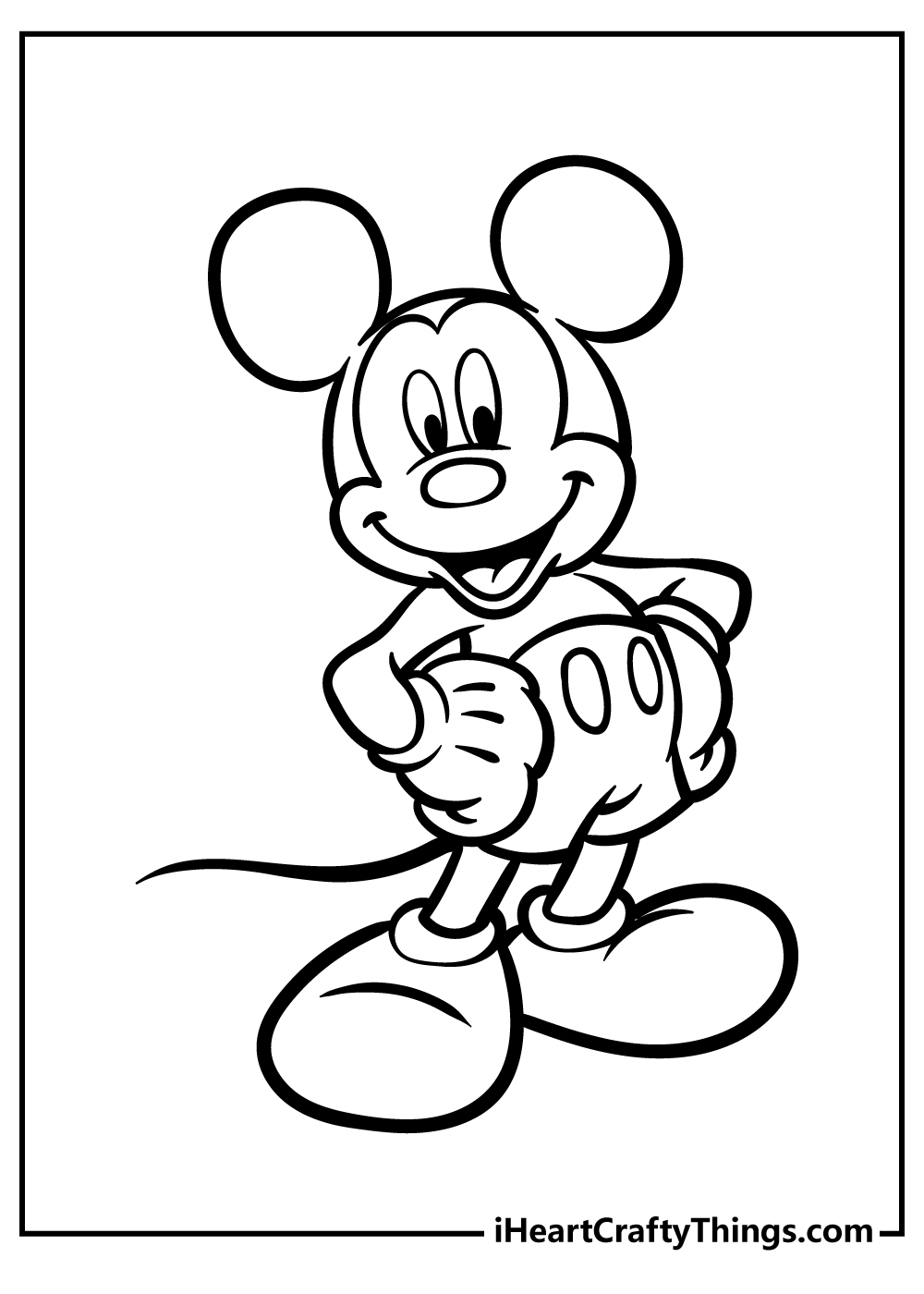 Mickey Mouse Coloring Pages Free Printable Fun For Kids