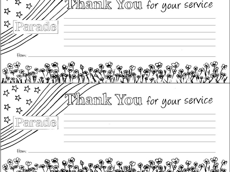 Military Appreciation Free Printable Thank You For Your Service Cards