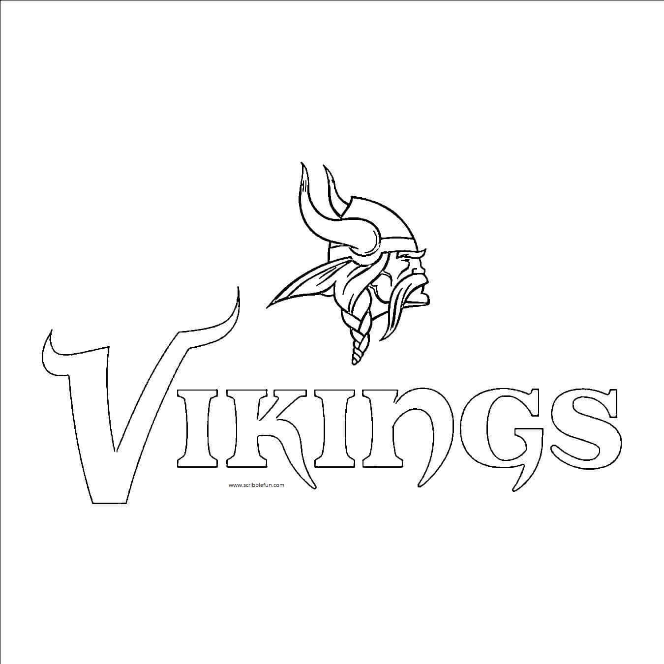 Minnesota Vikings Coloring Pages Printable Pin By Michael Putzier On 