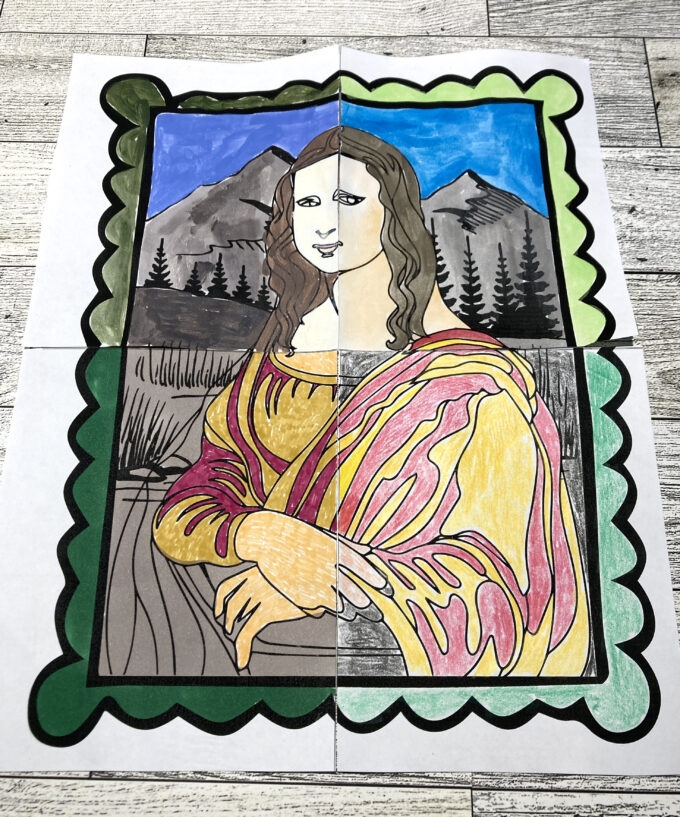 Kids Printables For Kids Mona Lisa