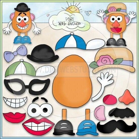 Mr Potato Head Parts Printable