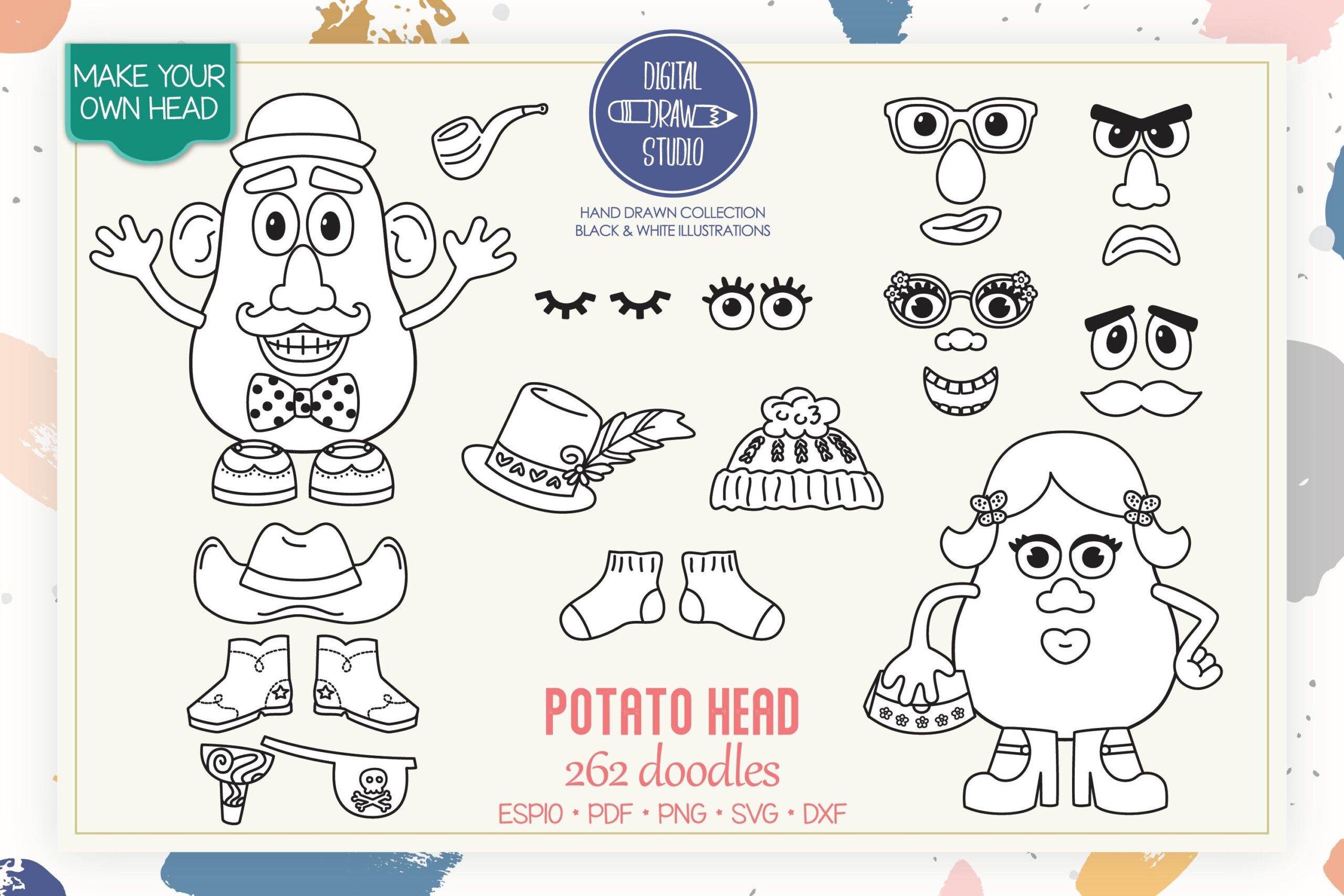 Mr Potato Head Parts Printable