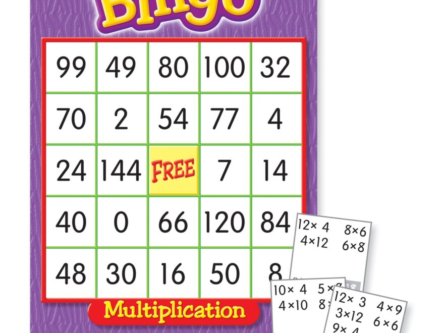 Multiplication Bingo Free Printable Printable And Enjoyable Learning