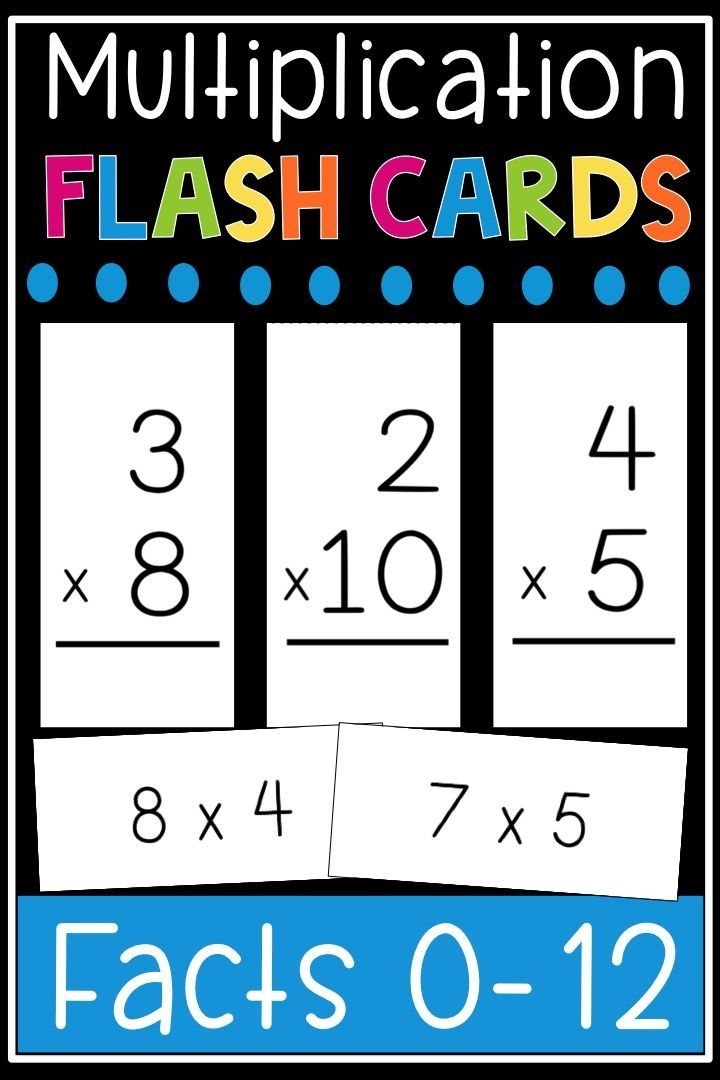 Printable Multiplication Flash Cards Double Sided