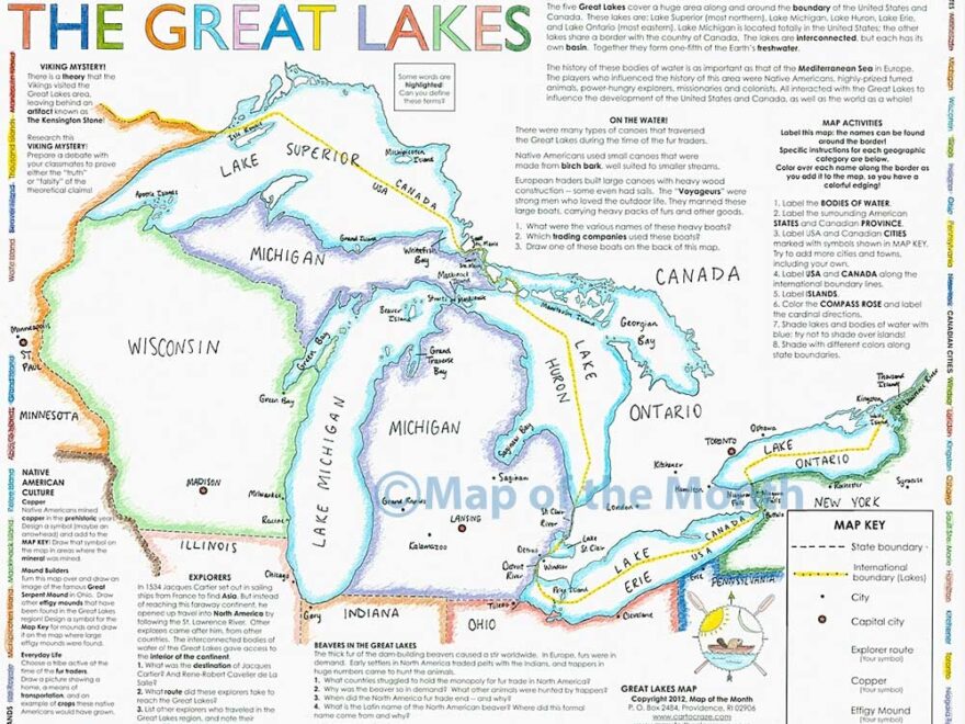 Navigating The Great Lakes A Comprehensive Guide To Printable Maps