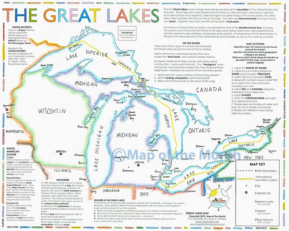 Navigating The Great Lakes A Comprehensive Guide To Printable Maps 
