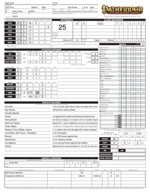 Neceros Pathfinder Character Sheet Fill And Sign Printable Template 