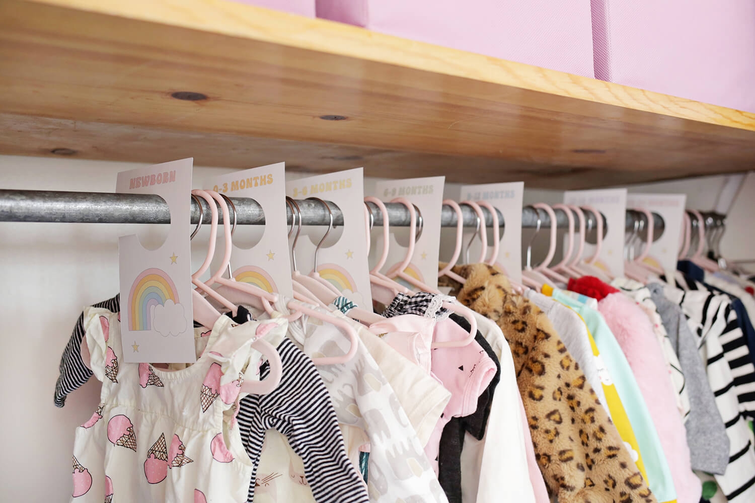 Free Printable Nursery Closet Dividers