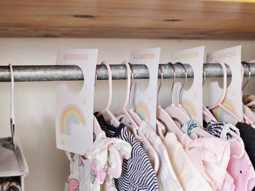 Nursery Closet Dividers Free Printable A Beautiful Mess