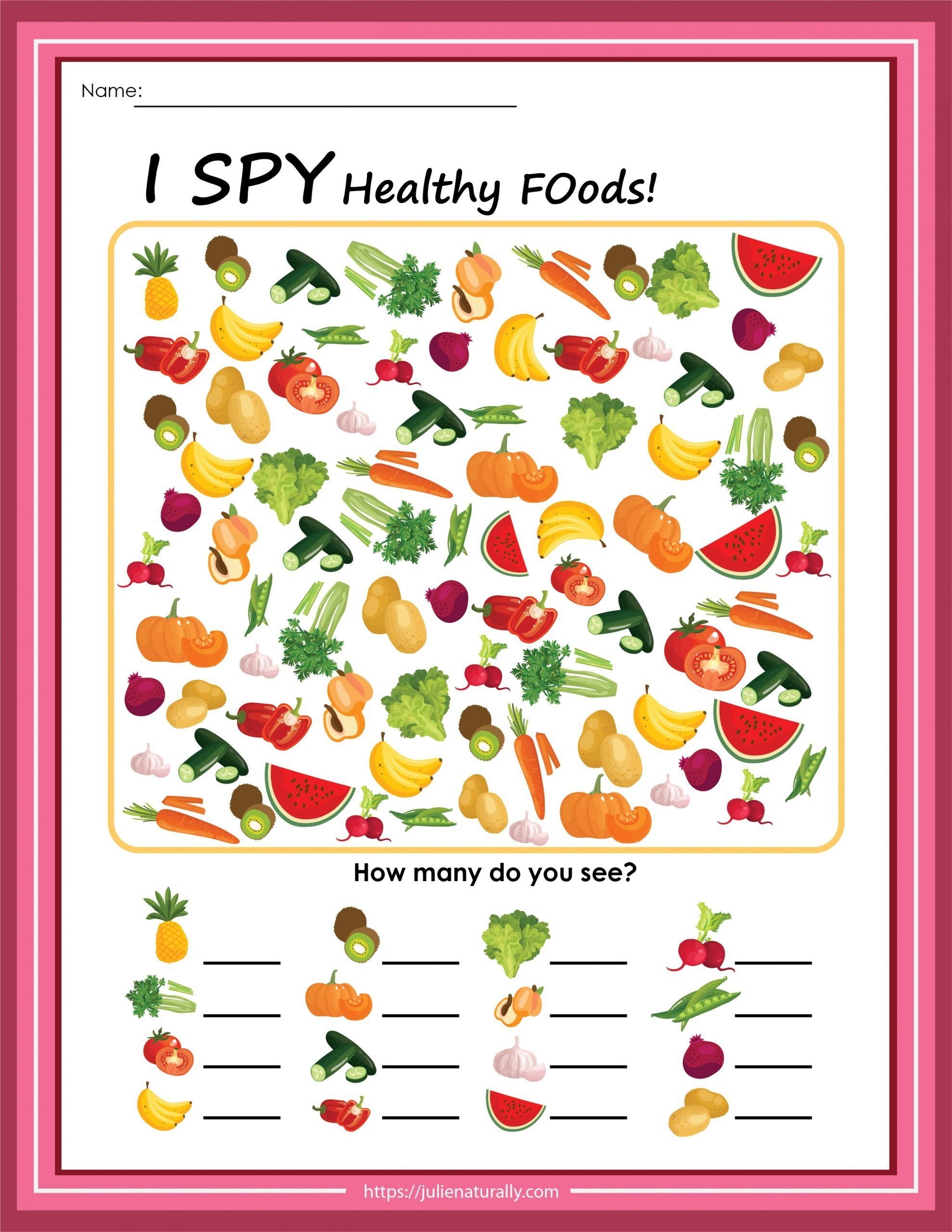 Nutrition Printable Activities Julie Naturally Nutrition Printable 