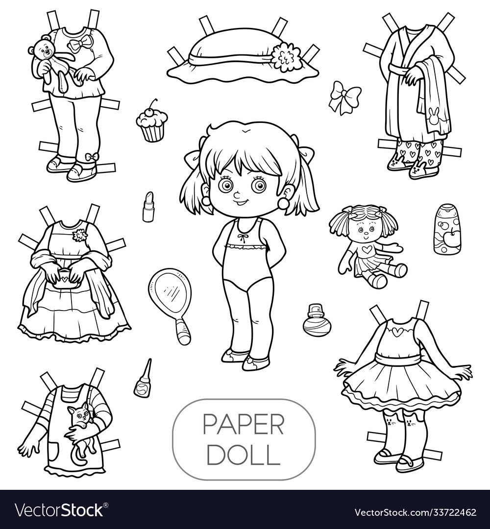 Free Printable Paper Dolls Black And White