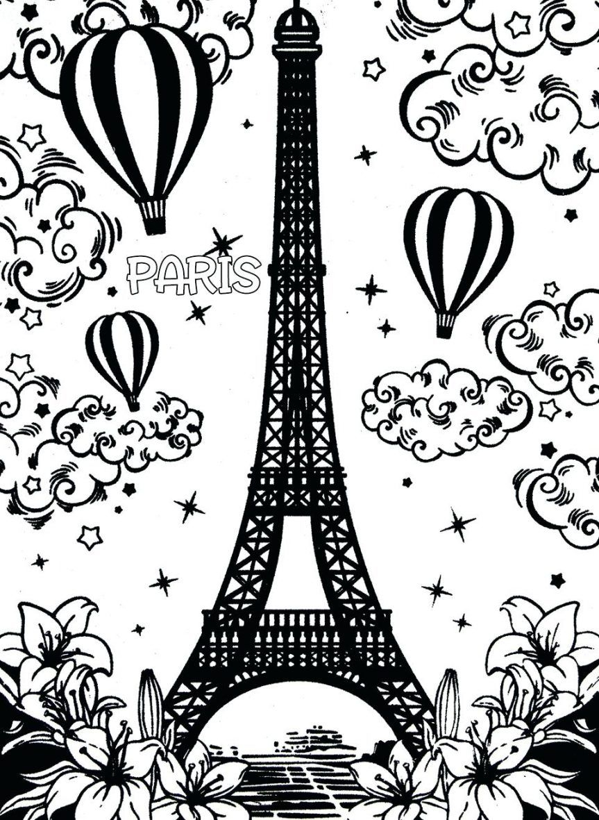Paris Coloring Pages At GetColorings Free Printable Colorings 