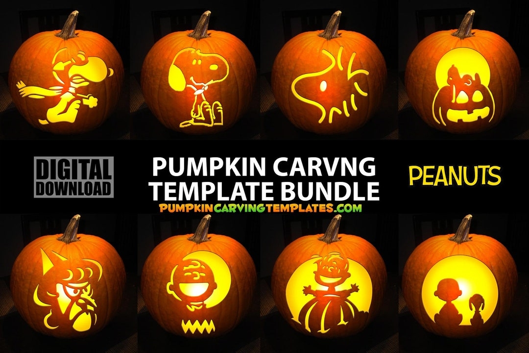 Peanuts Pumpkin Stencils Mom Wife Busy Life 