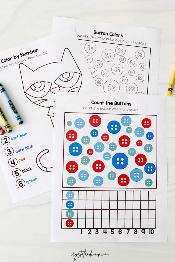 Pete The Cat Preschool Printables