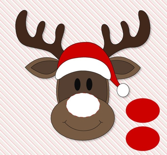 Pin The Nose On Rudolph Classroom Party Game PRINTABLE By Love The Day 