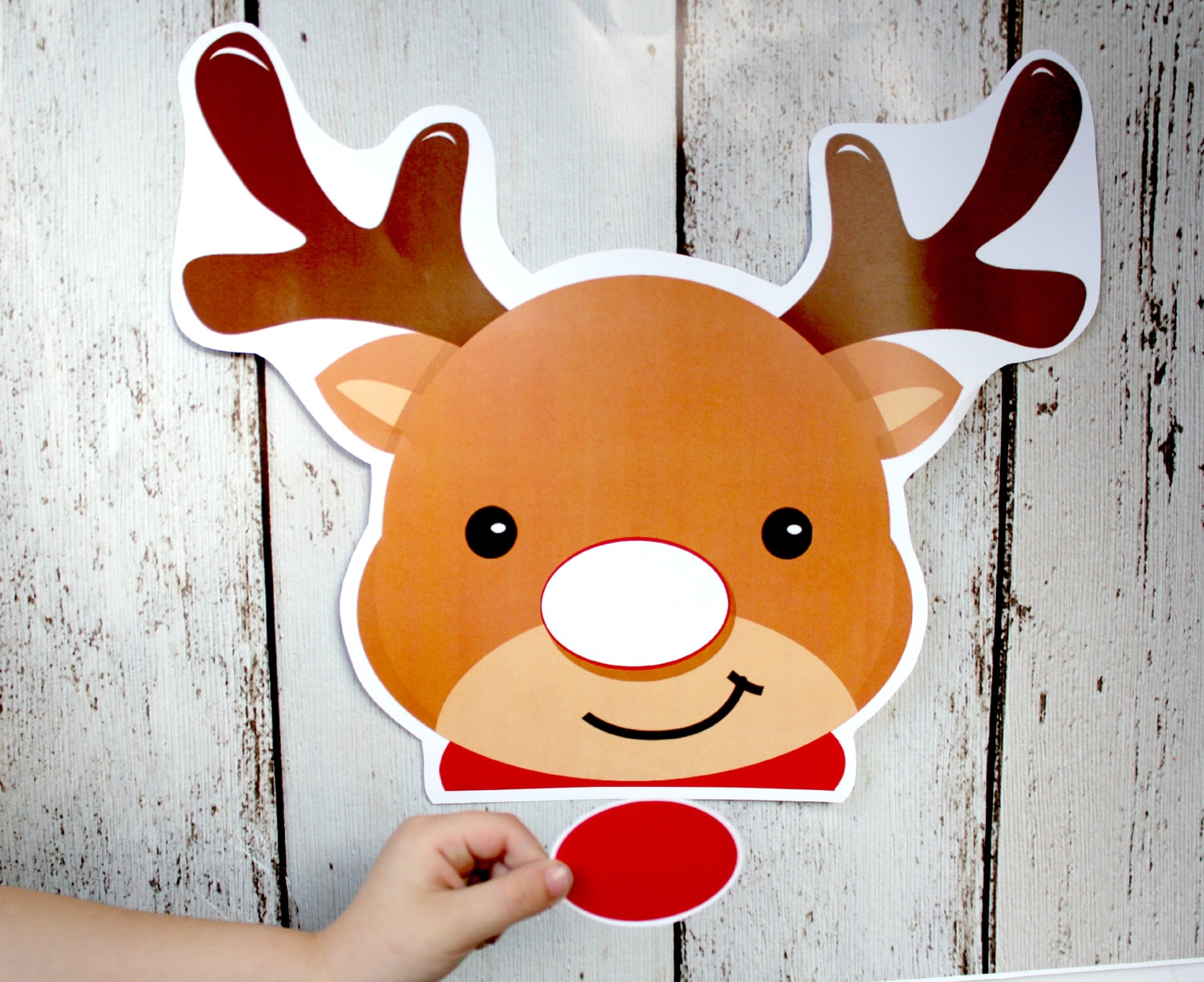 Free Printable Pin The Nose On Rudolph