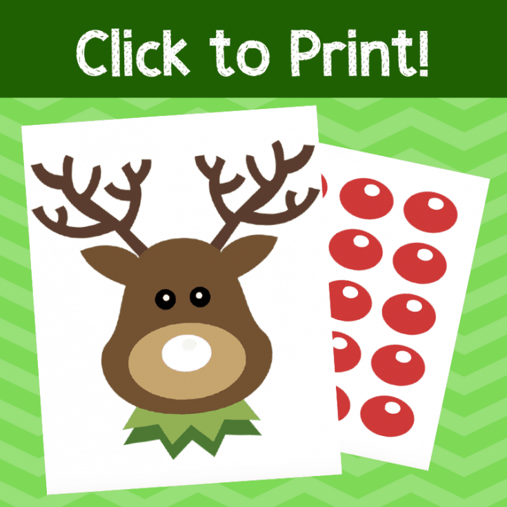 Pin The Nose On Rudolph Game