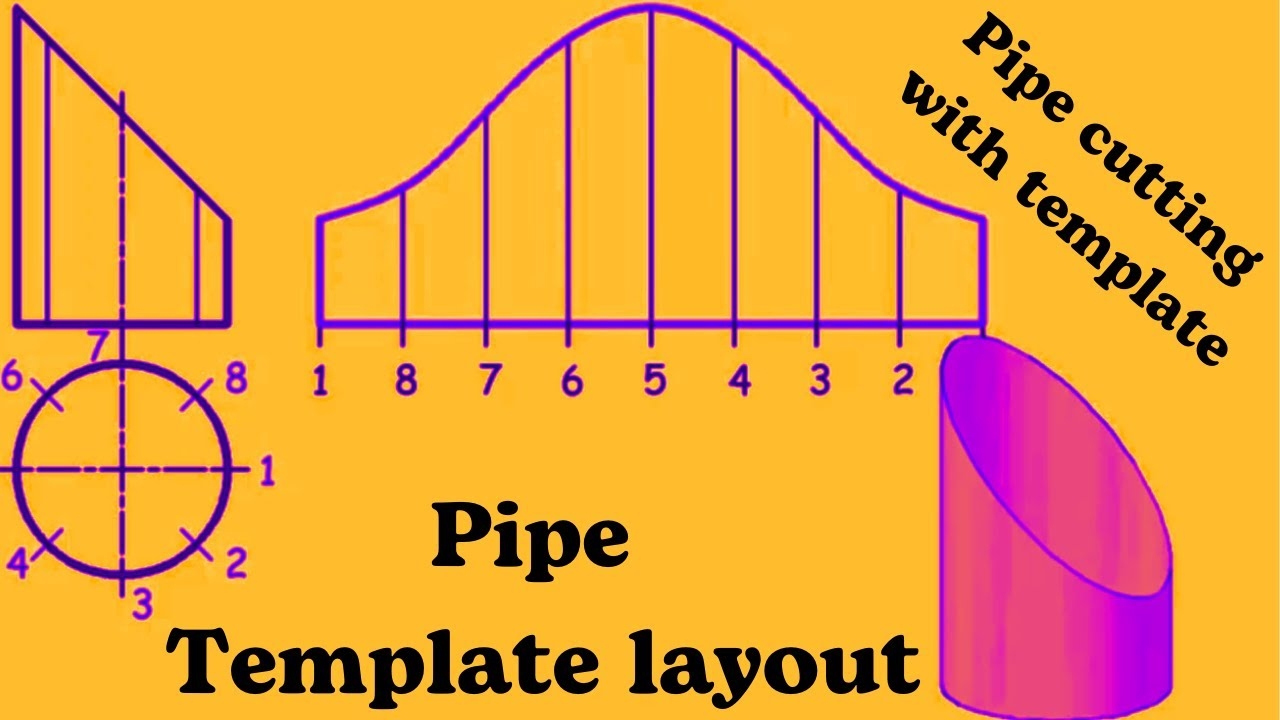 Pipe Template Pipe Notching Template Pipe Template Layout Making A 
