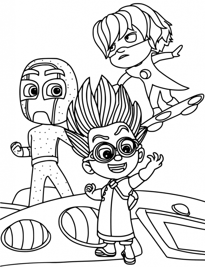 PJ Masks Coloring Pages Best Coloring Pages For Kids