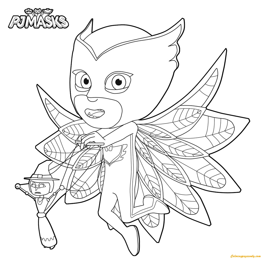 PJ Masks Kids Coloring Page Free Printable Coloring Pages