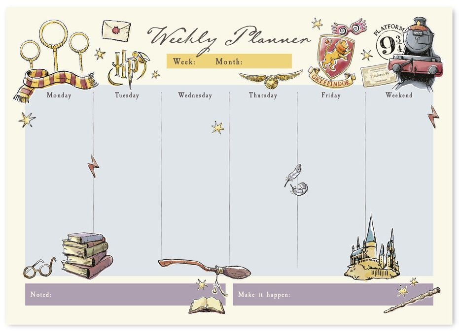 Planner Harry Potter Printable Free Printable Templates