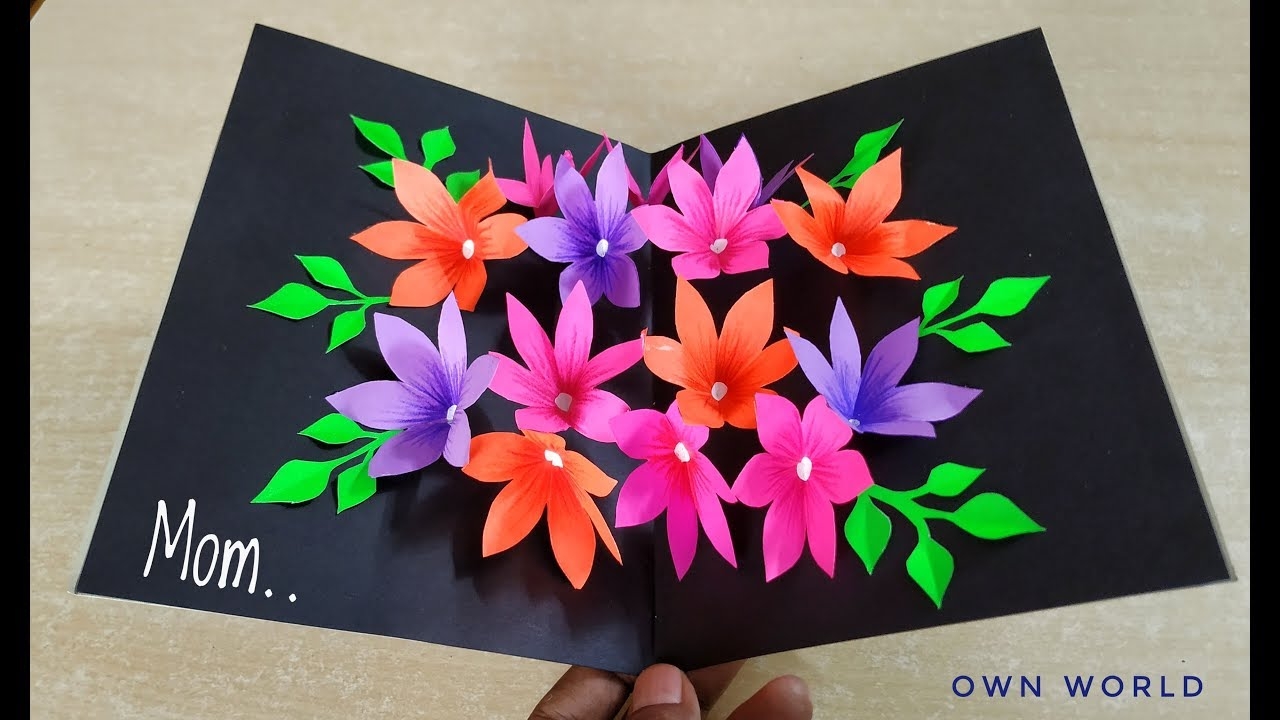 Pop Up Flowers DIY Printable Mother 39 s Day Card A Piece Of 49 OFF
