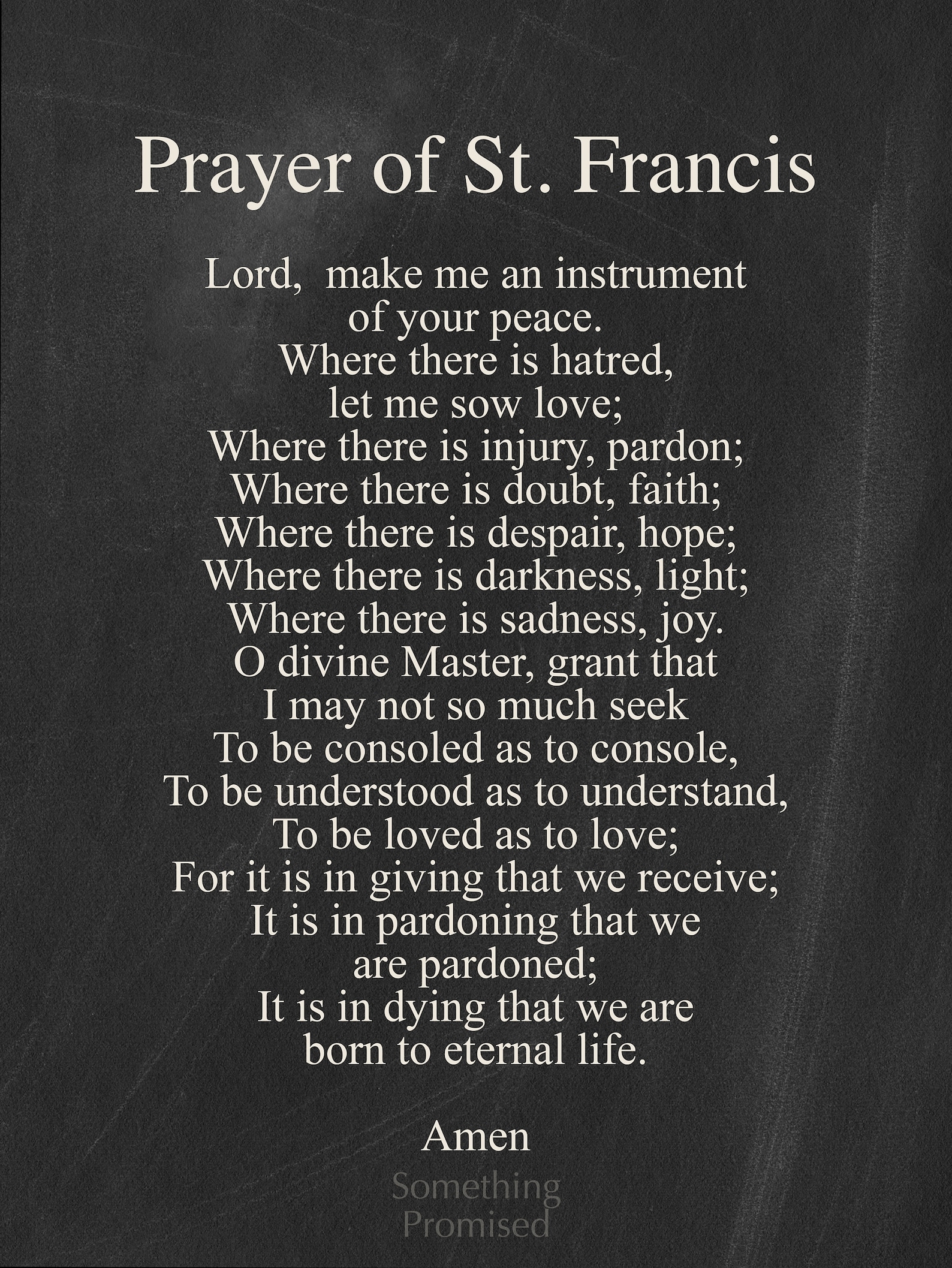 Prayer Of St Francis Of Assisi Metal Print On Reclaimed Wood Etsy 