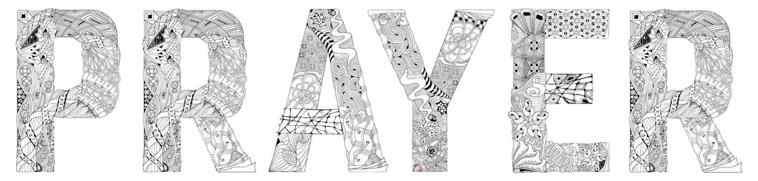 Prayer Word A Decorative Zentangle Vector Object For Coloring Vector T 