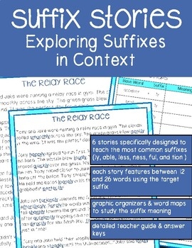 Prefix Suffixes And Root Word Stories Bundle Passages Graphic 
