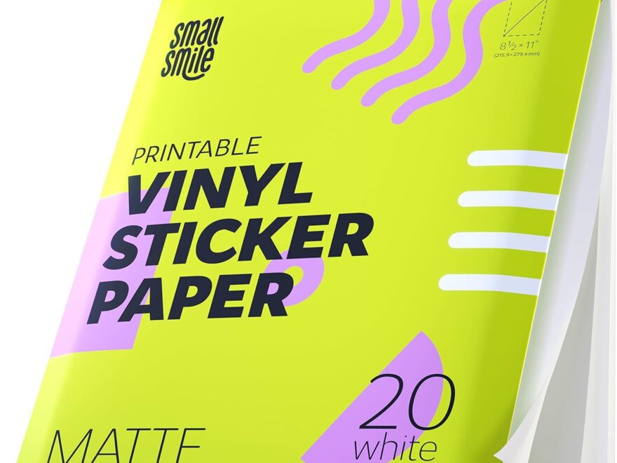 Premium Printable Vinyl Sticker Paper For Inkjet Printer And Laser 20