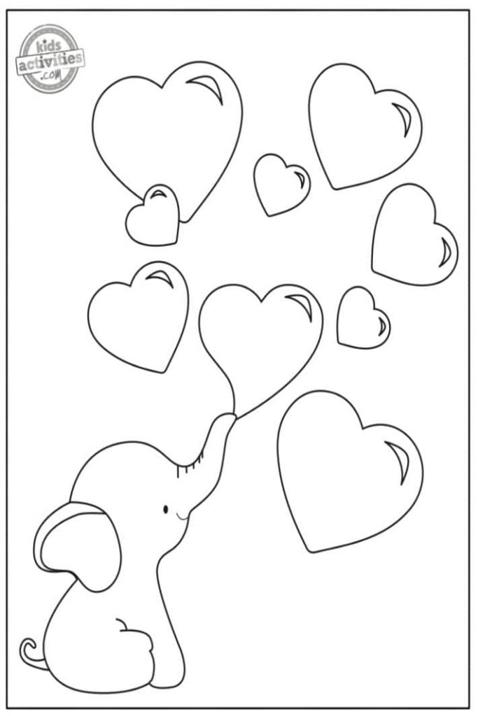 Preschool Valentine Coloring Pages To Print Color Kids Activities Blog