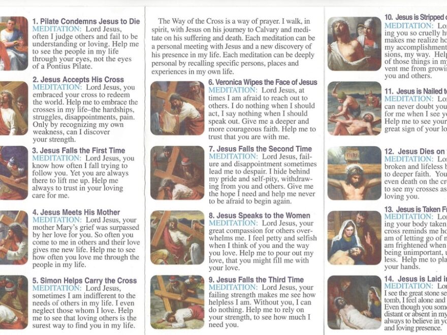 Printable 14 Stations Of The Cross Pictures And Prayers